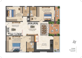 3 BHK Apartment For Resale in Srias Iwa Nanakramguda Hyderabad  7888083