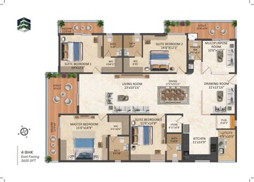 4 BHK Apartment at Srias Iwa, Puppalaguda – for Sale