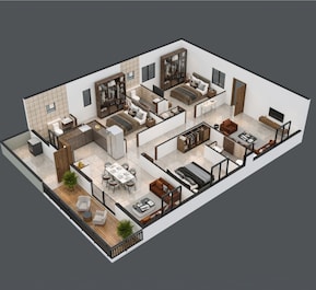 2 BHK 2032 Sq. Ft. Apartment in Srinidhi Akshaya Residency