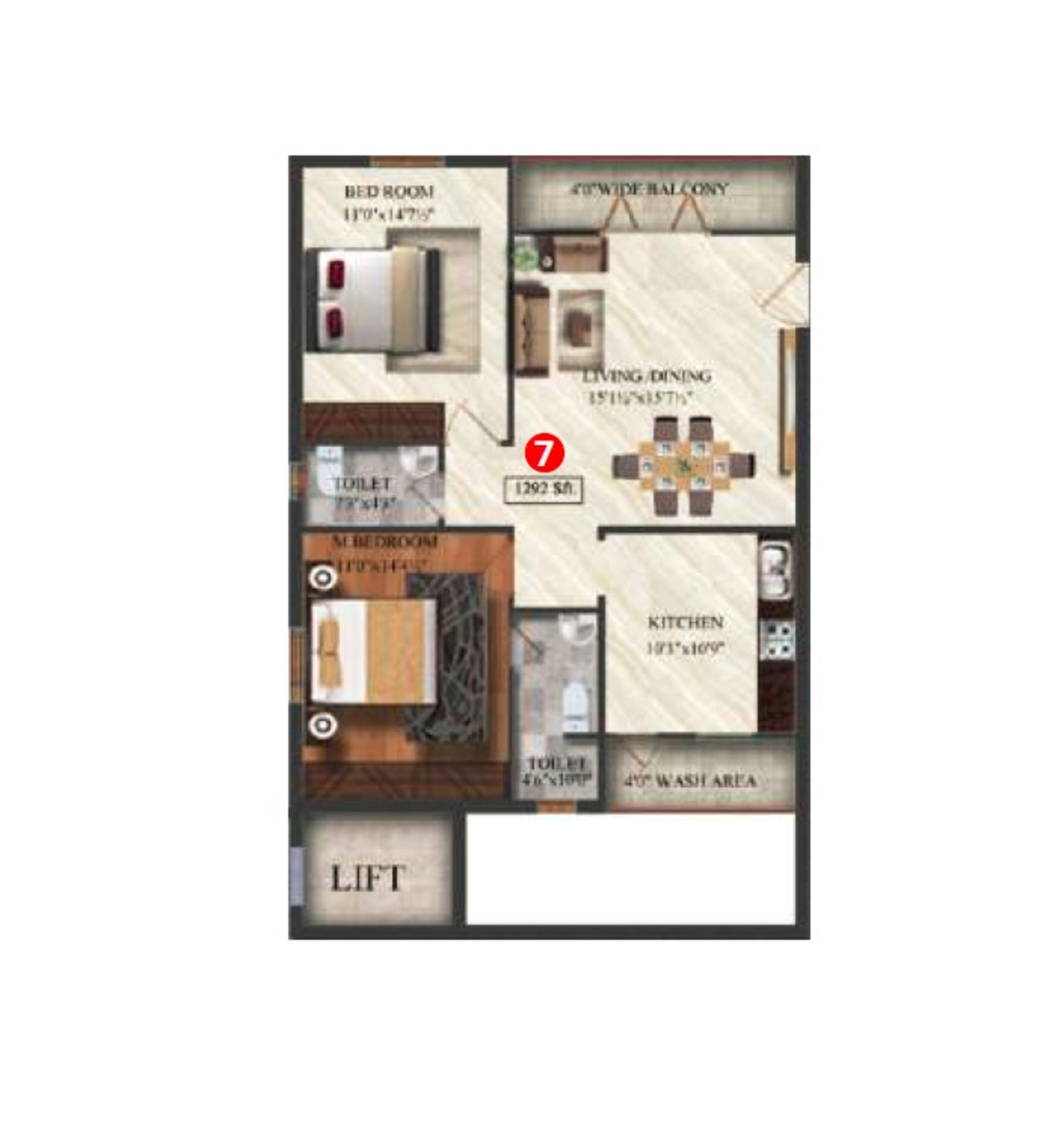 sterling orchids apartment 2 bhk 1292sqft 20230102230139