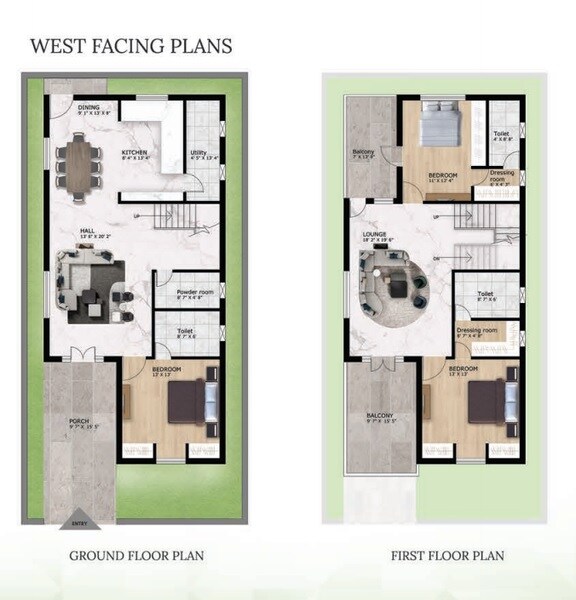 Floor plan of 3 BHK 2880 Sq. Ft. Villa in Sthirasthi Aero Villas, Hyderabad