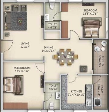  2 BHK Apartment at Sujay Estia, Bachupally – for Sale
