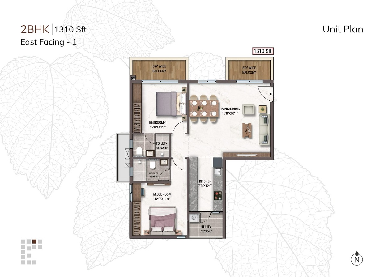 2 BHK 1310 Sq. Ft. Apartment in Sukhii Tatva