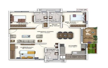  3 BHK Apartment at Sukhii Ubuntu, Puppalaguda – for Sale
