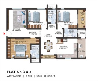 3 BHK Apartment For Resale in Sumadhura Olumpus Nanakramguda Hyderabad  7941604