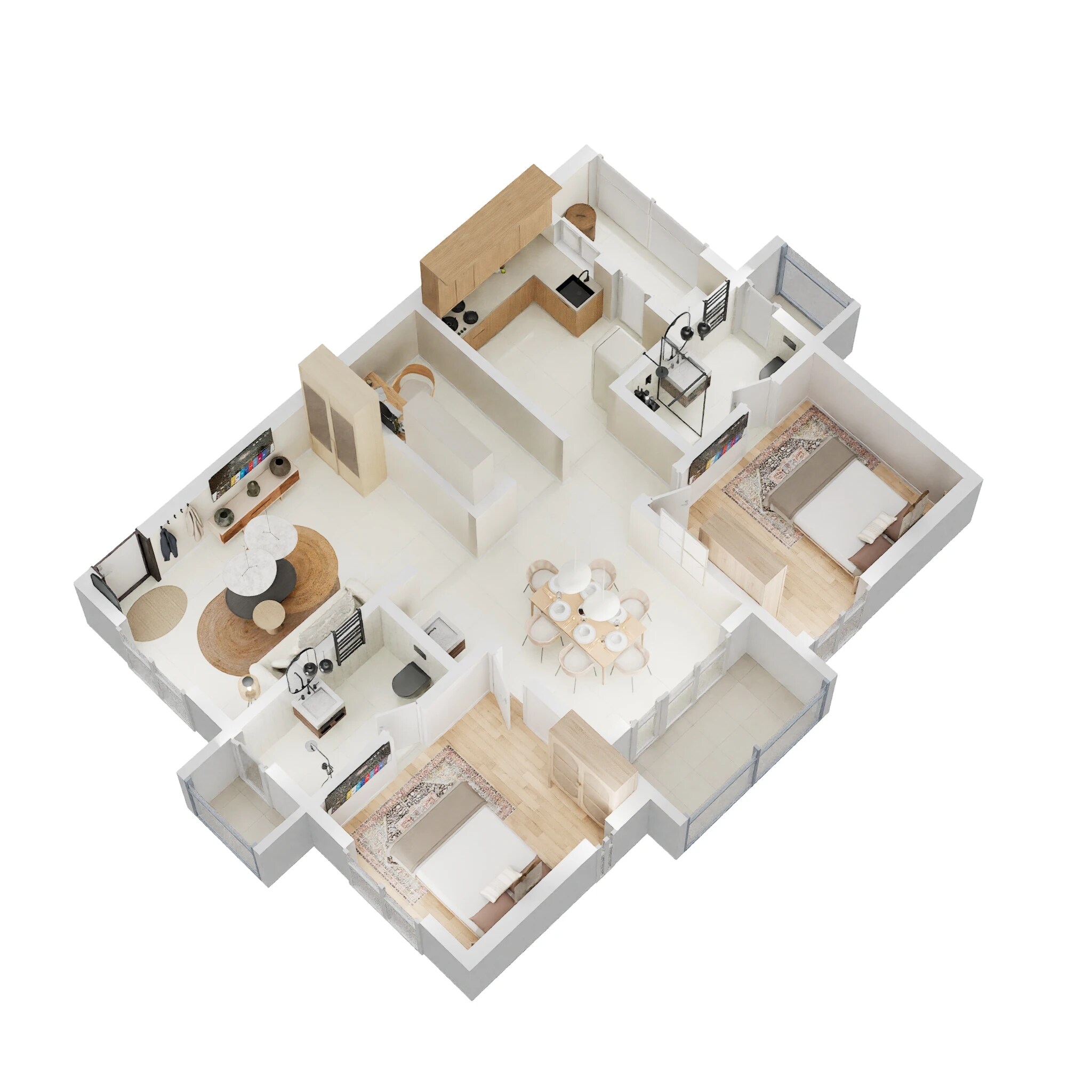 2 BHK 1285 Sq. Ft. Apartment