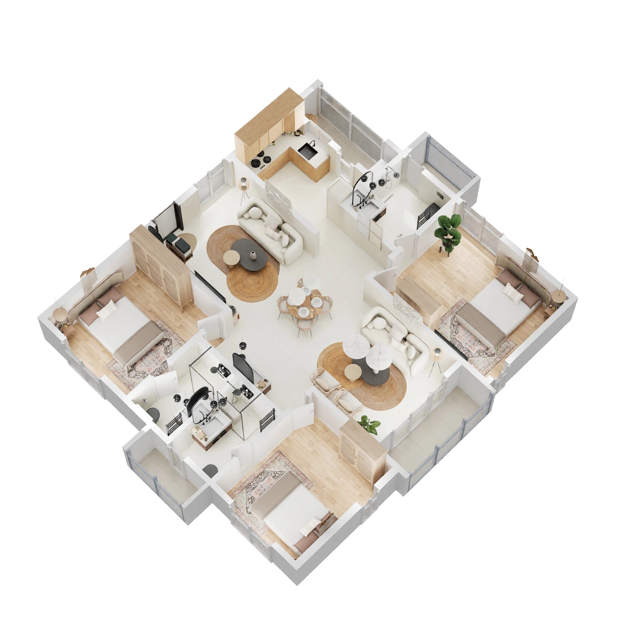 3 BHK 1625 Sq. Ft. Apartment