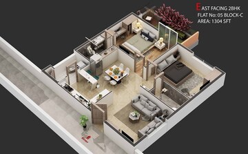  2 BHK Apartment at Sunshine Destino, Puppalaguda – for Sale