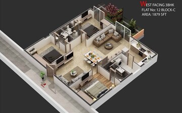  3 BHK Apartment at Sunshine Destino, Puppalaguda – for Sale