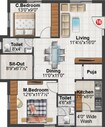 Sunshine Iris 2 BHK Layout