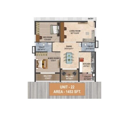  2 BHK Apartment at Sunyuga Vantara, Kompally – for Sale