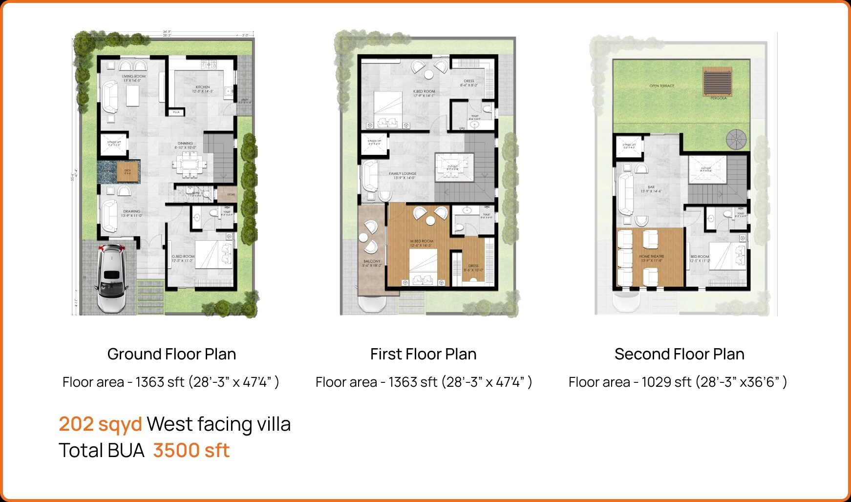 4 BHK 3500 Sq. Ft. Villa