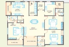 3 BHK 2439 Sq. Ft. Apartment