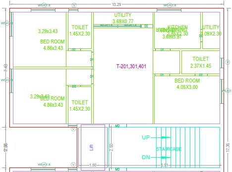 3 BHK 1449 Sq. Ft. Apartment
