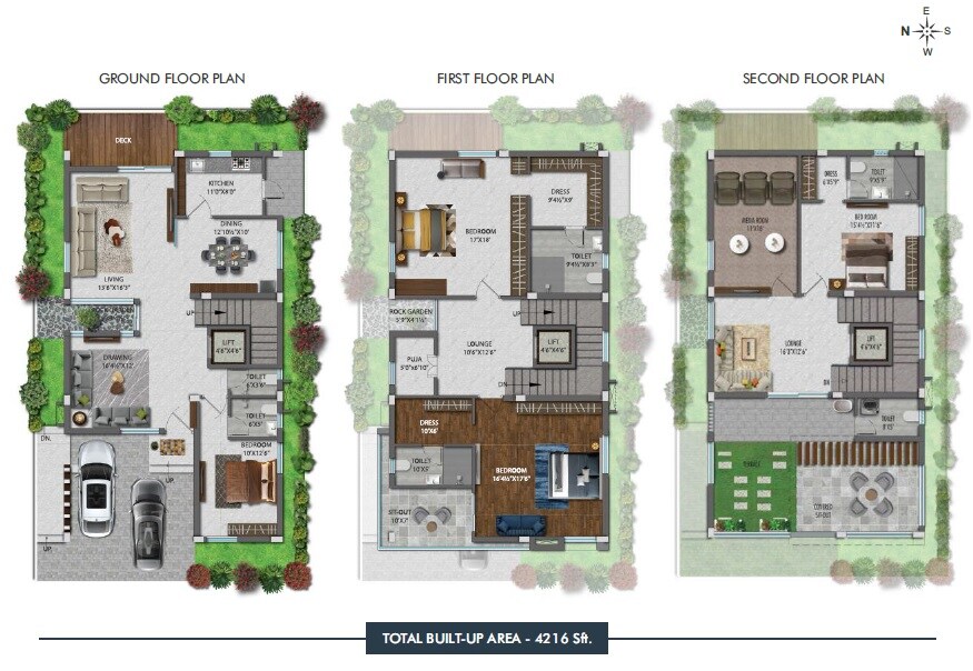 4 BHK 4226 Sq. Ft. Villa