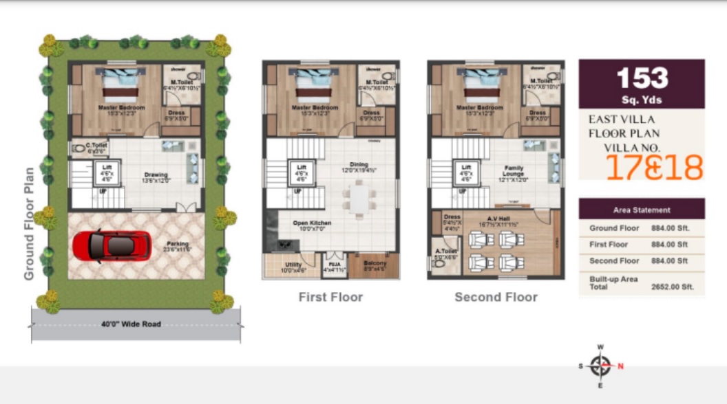 3 BHK 2652 Sq. Ft. Villa in SV Sai Urban Nest