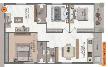  3 BHK Apartment at SVNR The Breeze, Manchirevula – for Sale