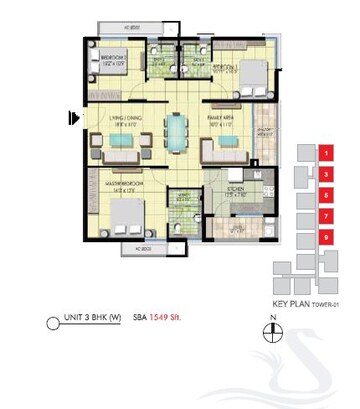  3 BHK Apartment at Emami Swanlake, Kukatpally – for Sale