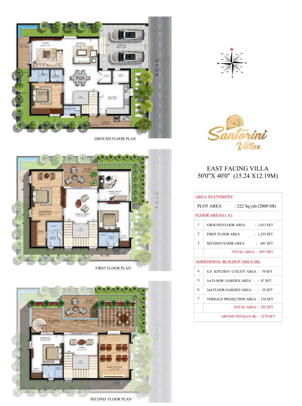 5 BHK 3279 Sq. Ft. Villa in Tag Santorini Villas