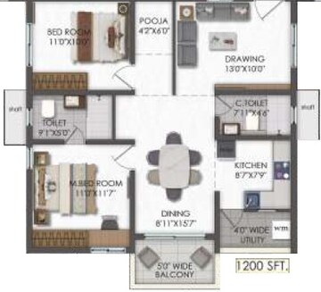  2 BHK Apartment at Team 4 Nyla, Miyapur – for Sale