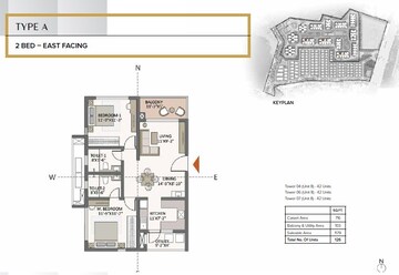  2 BHK Apartment at The Prestige City Hyderabad, Rajendra Nagar – for Sale