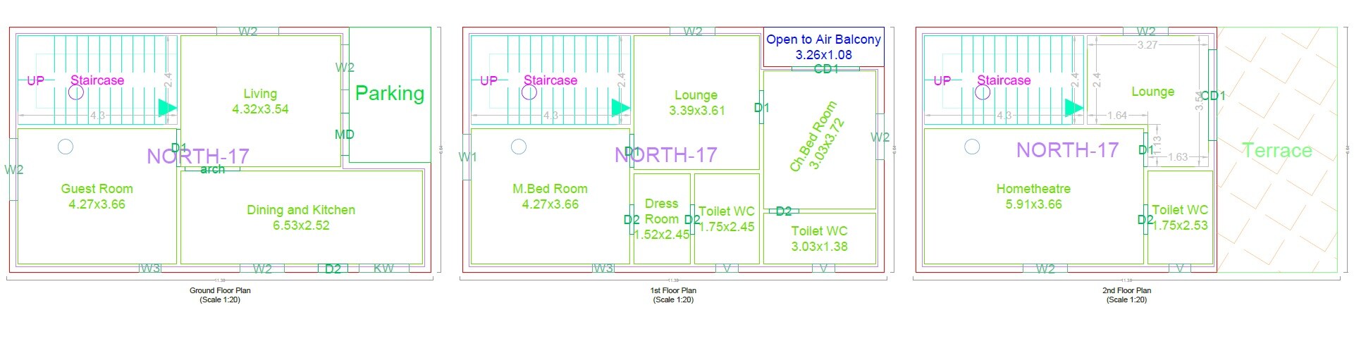 3 BHK 2486 Sq. Ft. Villa