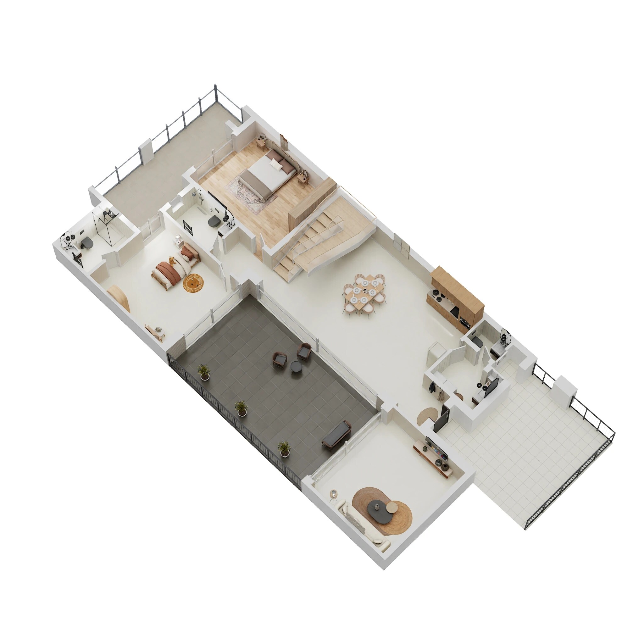 Floor plan of 3 BHK 3250 Sq. Ft. Villa in Total Environment The Meadow Dance Phase II, Hyderabad