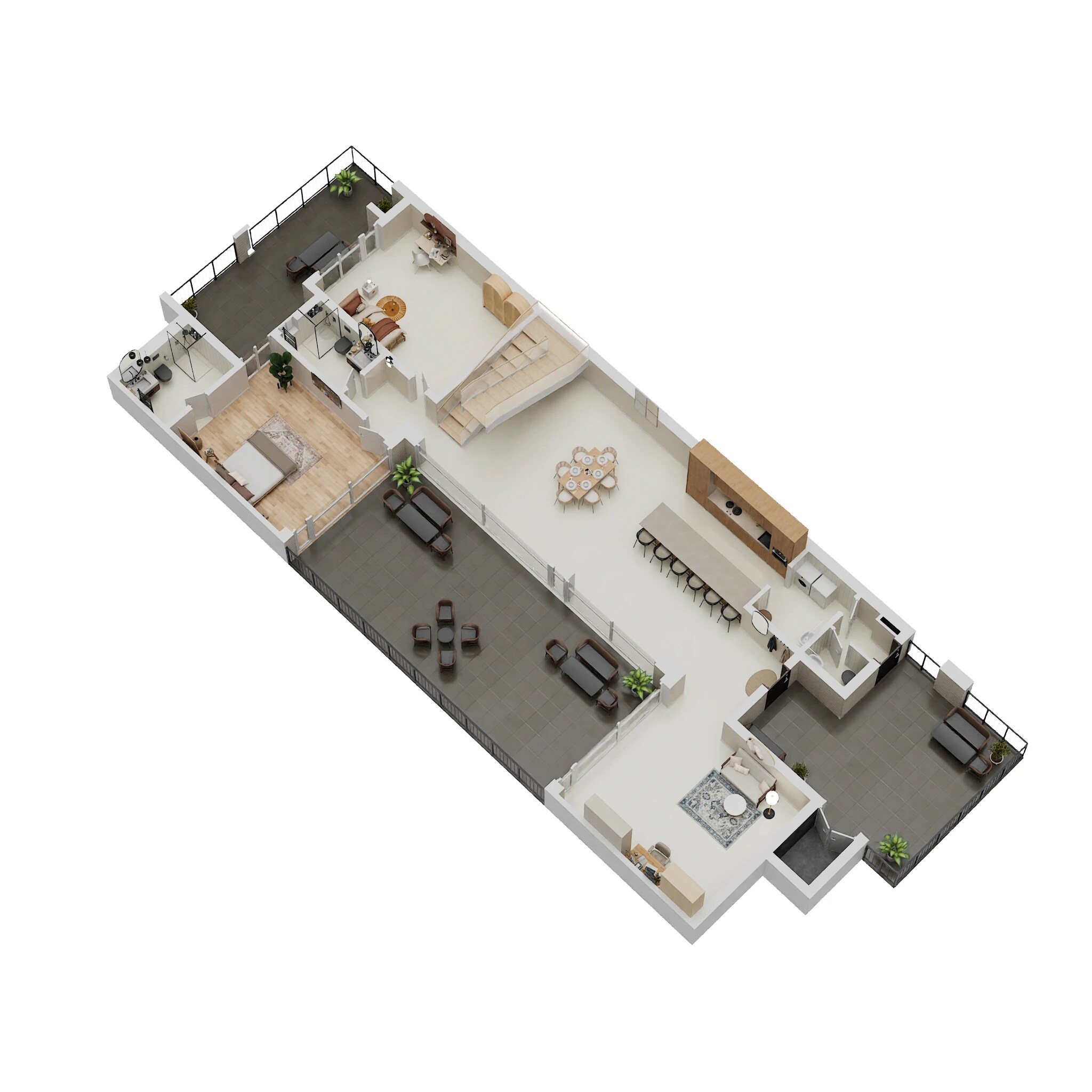 Floor plan of 3 BHK 4800 Sq. Ft. Villa in Total Environment The Meadow Dance Phase II, Hyderabad