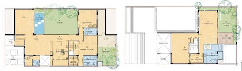 Floor plan of 4 BHK 5850 Sq. Ft. Villa in Total Environment The Meadow Dance, Hyderabad