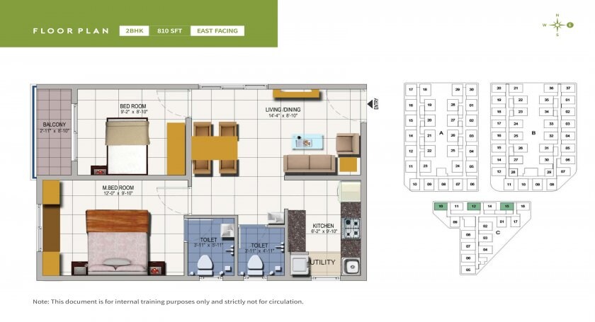 Other, urbanrise-spring-is-in-the-air 2 Bedroom 918 Sq.Ft. Apartment In Ameenpur Hyderabad 8983246