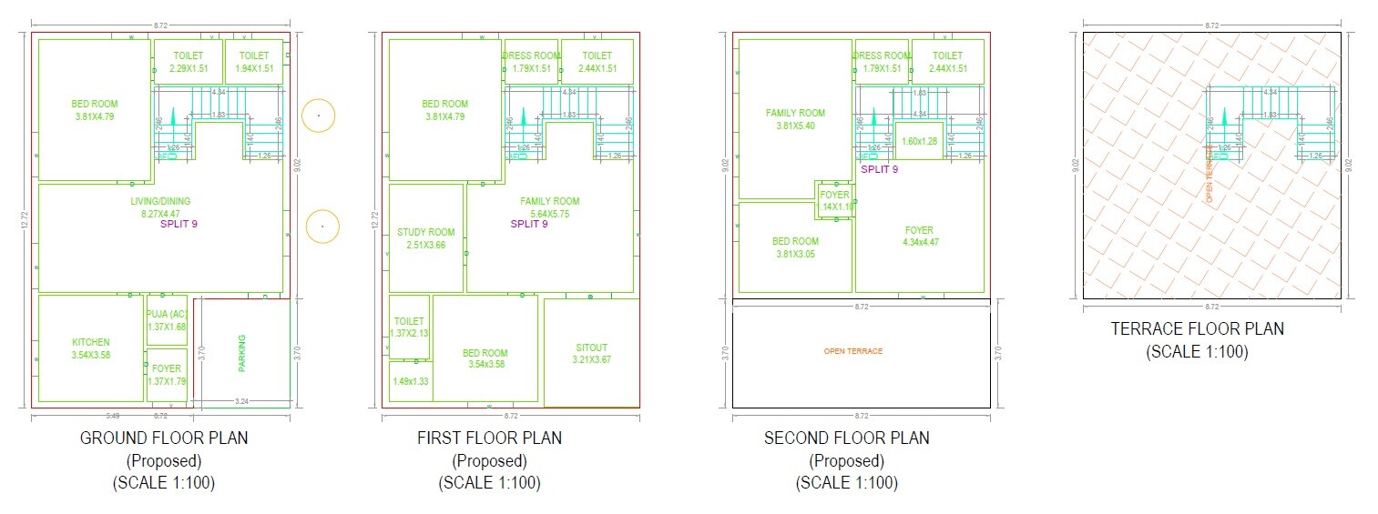 4 BHK 3607 Sq. Ft. Villa