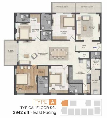  4 BHK Apartment at Vamsiram The Niche, Shaikpet – for Sale