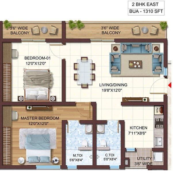 Other, vasavi-atlantis 2 Bedroom 1310 Sq.Ft. Apartment In Narsingi Hyderabad 8586250