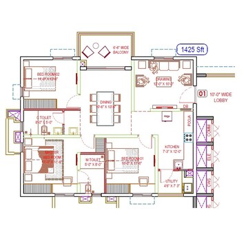  3 BHK Apartment at Vasavi Sarovar, Kukatpally – for Sale