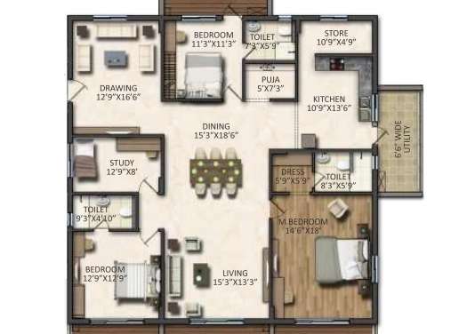 vasavi signature apartment 3 bhk 3205sqft 20244729174700