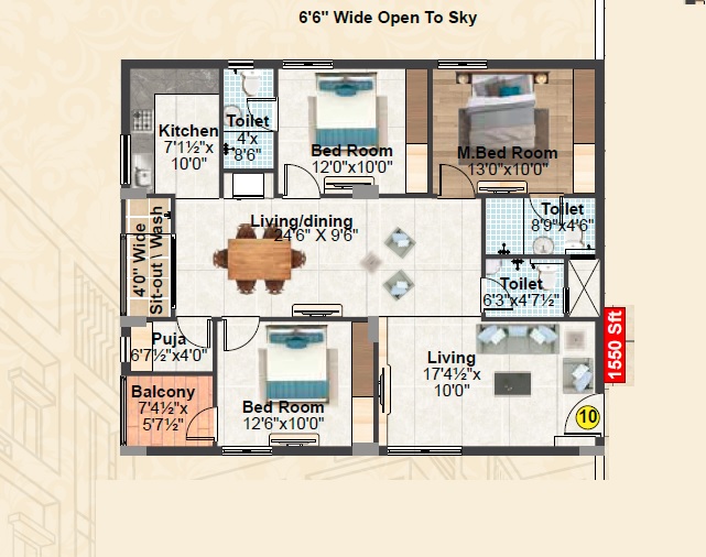 vasavi sri nivasam apartment 3 bhk 1550sqft 20254708164703