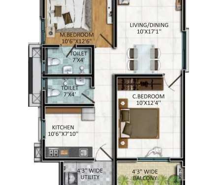 vasavi urban apartment 2 bhk 975sqft 20215104165107