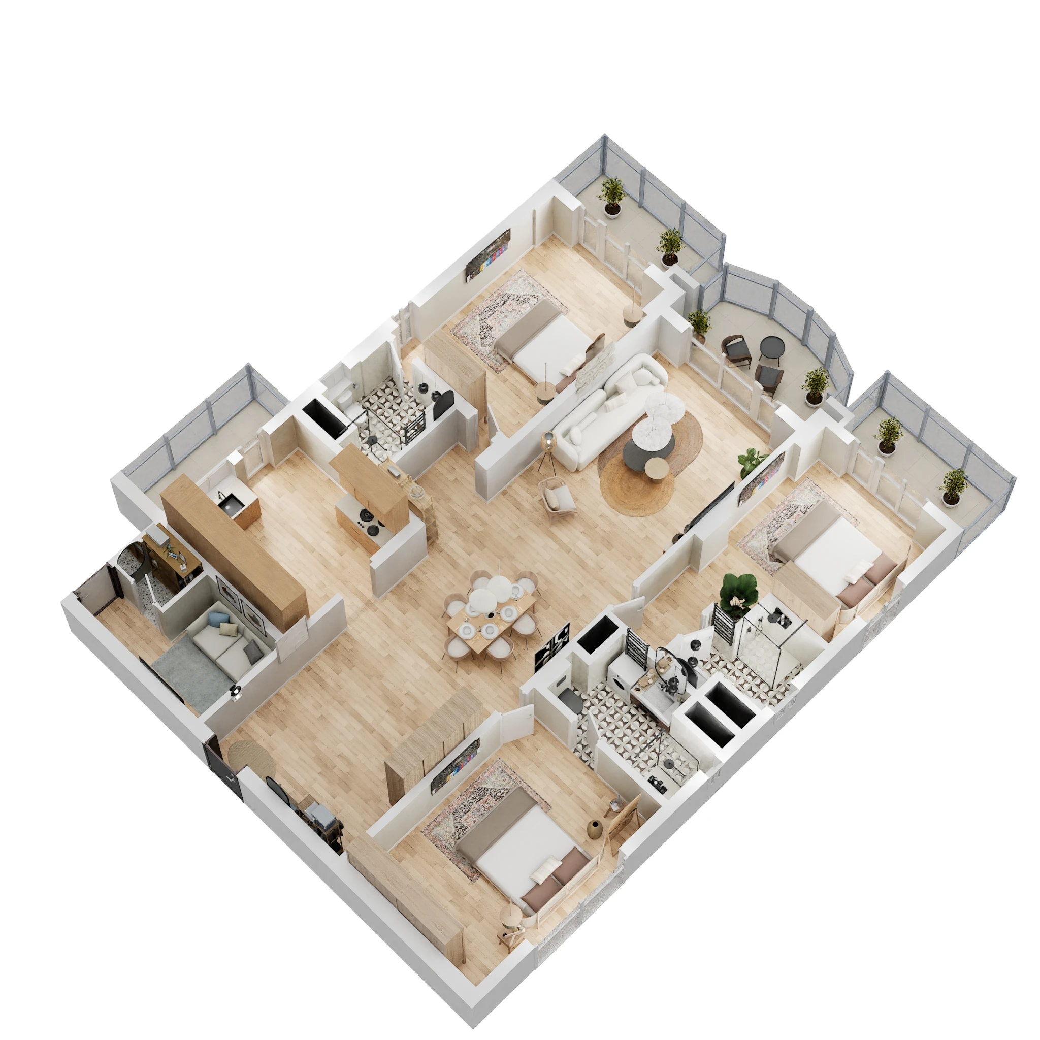 Vermont Welkkin Heights 3 BHK Layout