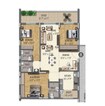 Vermont Welkkin Heights 3 BHK Layout