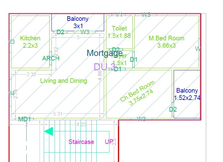 2 BHK 716 Sq. Ft. Apartment