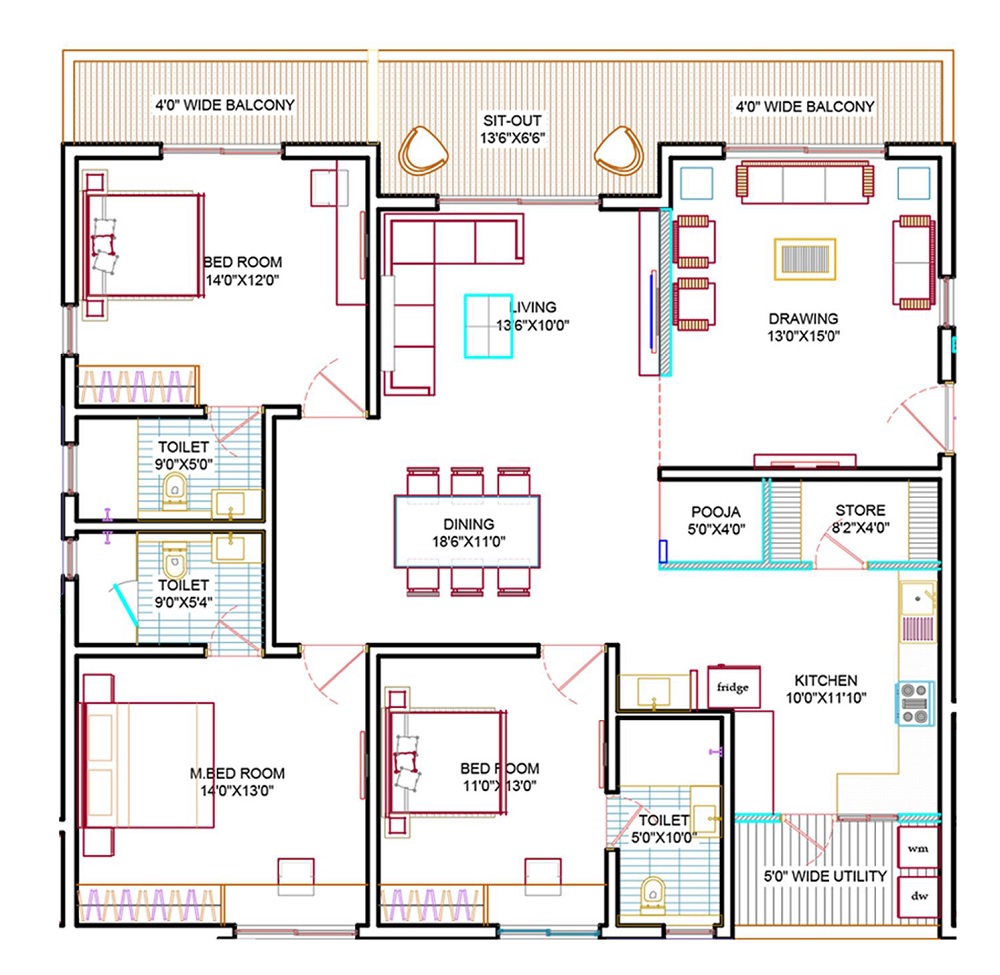 3 BHK 2315 Sq. Ft. Apartment in Western Springs