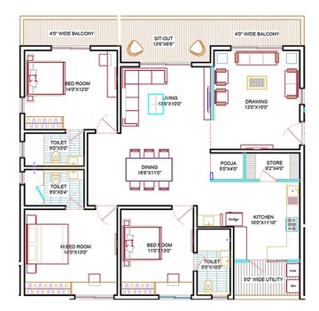  3 BHK Apartment at Western Springs, Puppalaguda – for Sale