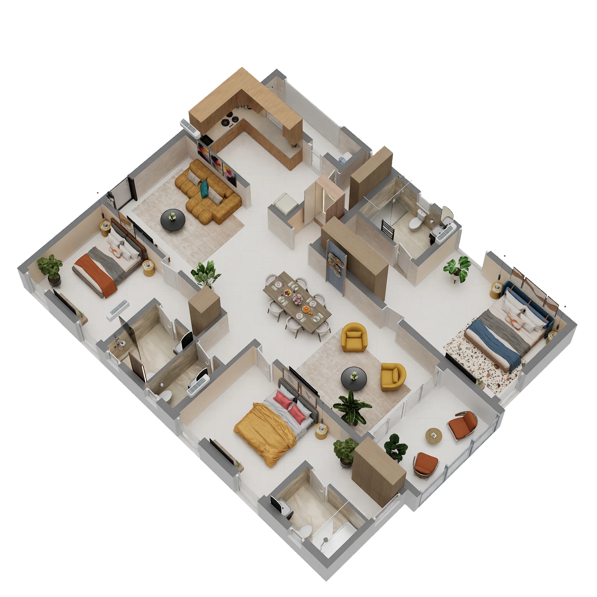 3 BHK 2314 Sq. Ft. Apartment