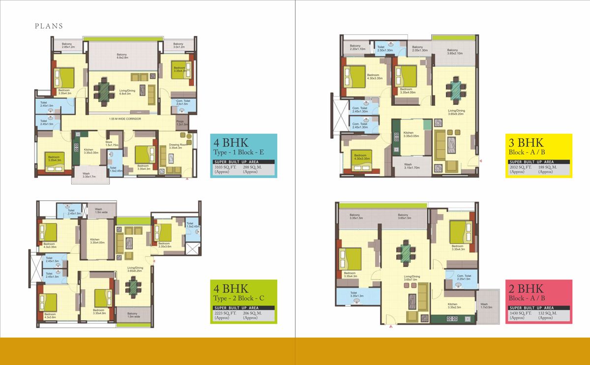 Orange BCM Park Floor Plans