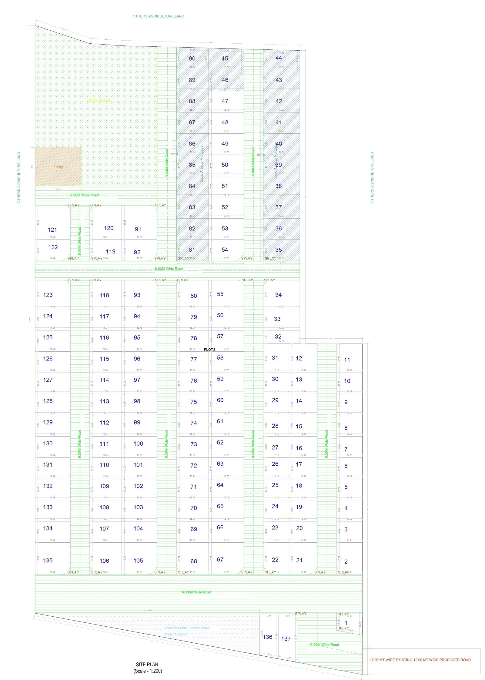 Vineela Realtors Plot Master Plan 1