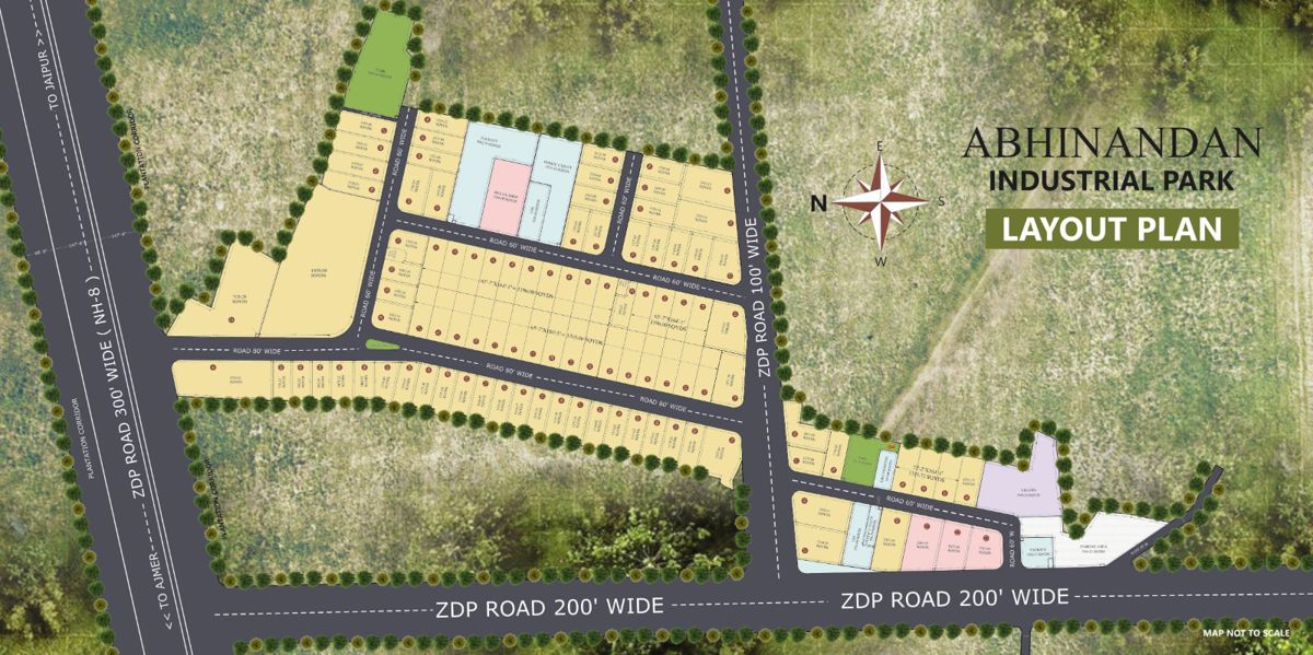 Abhinandan-Industrial-Park_an aerial view of a plane flying in the air