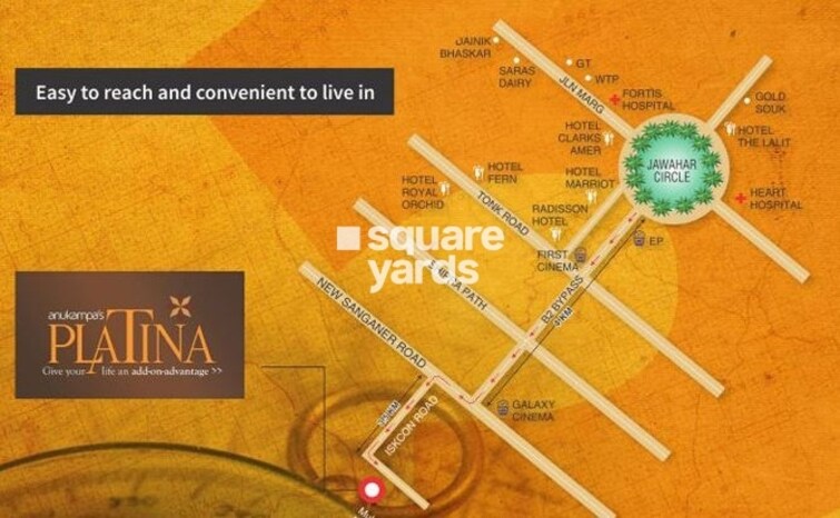 Anukampa Platina Terraces Location Image