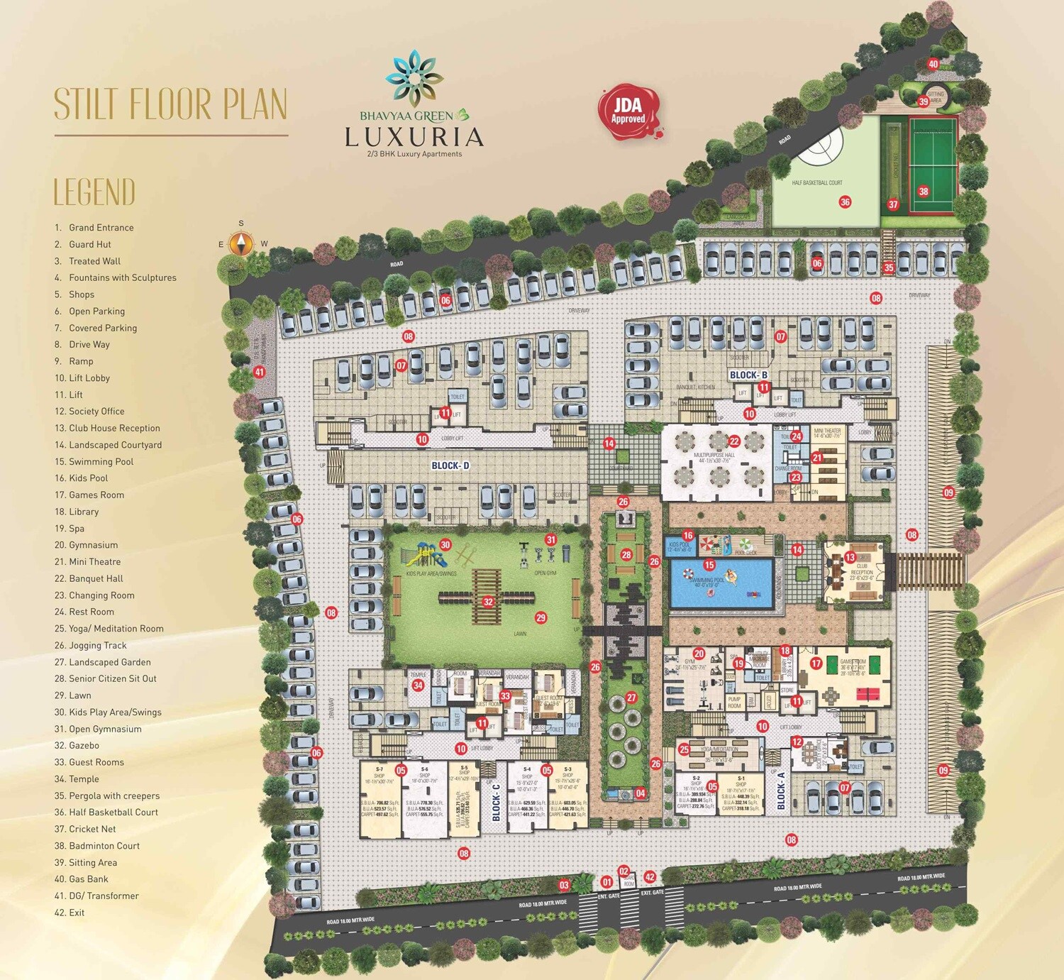 Aradhana Bhavyaa Green Luxuria Master Plan Image
