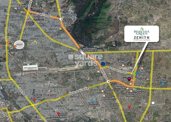 Aradhana Bhavyaa Green Zenith Location Image