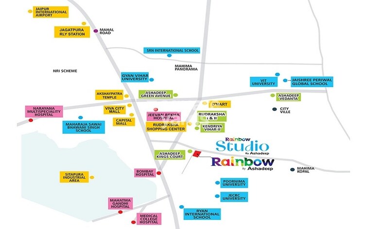 Ashadeep Rainbow Apartment Location Image